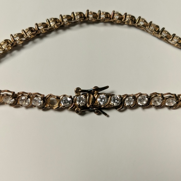 💍Vintage Sterling Silver CZ Tennis Bracelet - Picture 5 of 5